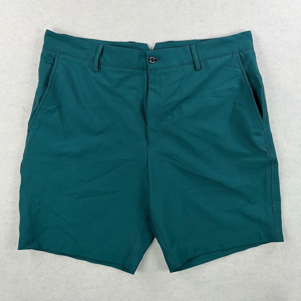 Dunning Mens Golf Shorts Teal Green Stretch Performance DN802470EB Size 33